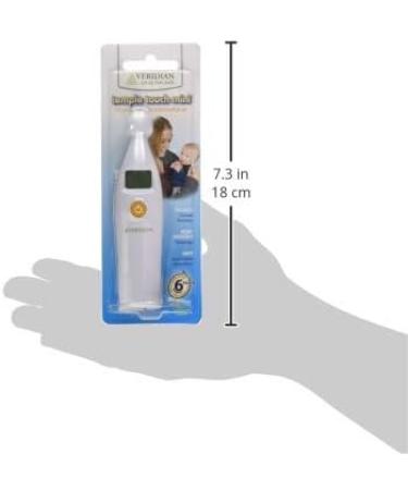 Temple Thermometer - Quick Infrared Readings in 6 Seconds | Fever Alert Backlit Display & Timer | 1-Year Warranty | Shop Internationally - Buy Online on GoSupps.com