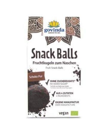 govinda GOVINDA Snack Balls - Pure Chocolate 100g