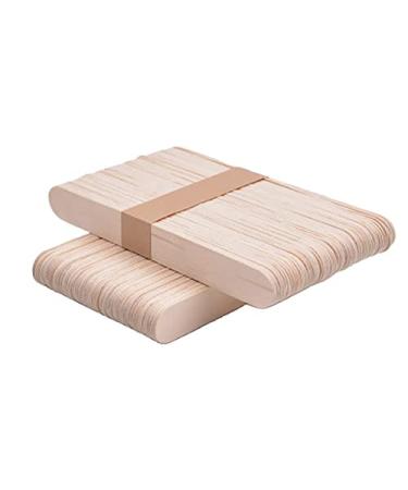 Rayson Wax Sticks 100 Pieces Large Wood Spatulas Craft Sticks Spatulas Applicators for Hair Removal Eyebrow and Body Large (100 Count)