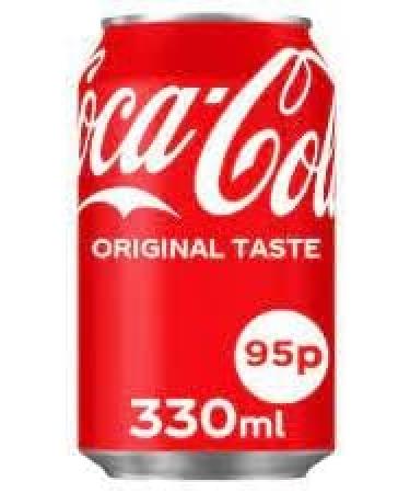 Coca Cola Coke Original Cans Soda Fizzy Drink 24x330ml - Buy Online on GoSupps.com