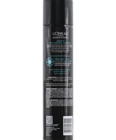 L'Oreal Paris Advanced Hairstyle Lock It Bold Control Hairspray 8.25 Ounce Clear - Buy Online on GoSupps.com