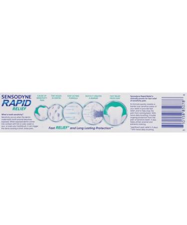 Sensodyne Rapid Relief Sensitive Toothpaste - Cavity Prevention & Sensitive Teeth Treatment (3.4 oz Pack of 2) - Buy Internationally - Buy Online on GoSupps.com