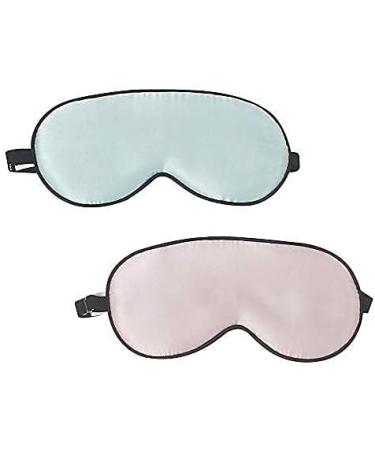 Kid's 100% Mulberry Silk Sleep Mask - Super Soft Satin Eye Mask Set for Blocking Out Light and Enhancing Sleep Quality - 2 Pack - Buy Online on GoSupps.com