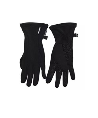 HEAD womens touchscreen running gloves (Black, Small)