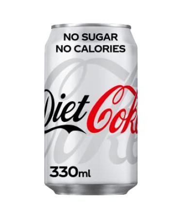 Diet Coke Cans Coca Cola Soda Fizzy Drink 24x330ml