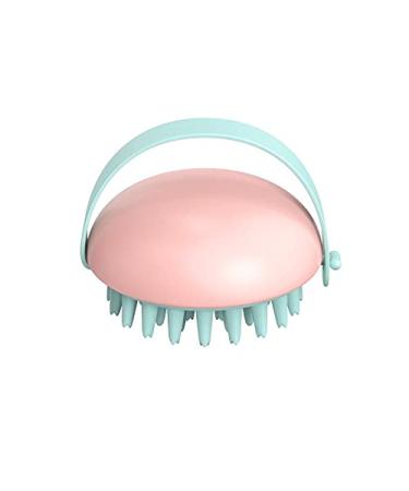 Scalp massager silicone shampoo scalp hair massage agent shampoo massage curb swimming massage brush shampoo brush (color: blue) (color: bianco)