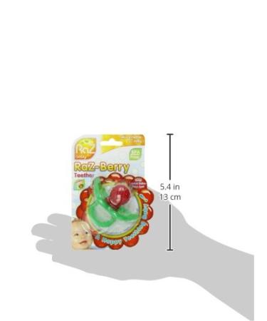 RaZbaby RaZberry Silicone Baby Teether Toy - Berrybumps for Soothing Sore Gums - BPA Free Teething Relief Pacifier - Hands Free Infant Teething Toy - Buy Online on GoSupps.com