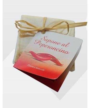 Pack of 2 x 100g all-natural soaps with Calabrian chili pepper - Contains no preservatives or antioxidants - Buy Online on GoSupps.com