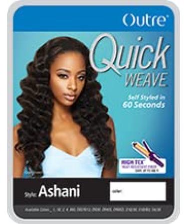OUTRE Ashani Half Wig Quick Weave in 1B - Synthetic Hair for Effortless Style - Buy Online on GoSupps.com