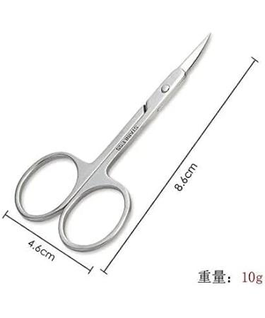 U-K 3-Piece Stainless Steel Grooming Scissors Set - Eyebrow, Nose Hair, Beard Cutter - Precision Makeup Tools - Buy Online on GoSupps.com