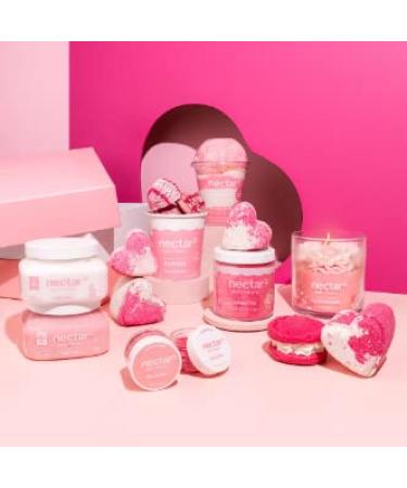 Nectar Bath Treats Unconditional Love Vegan Spa Gift Set - Bath Bombs, Bubble Bath, Whipped Soap, Body Soap, Candle, Butter, Soak - Buy Online on GoSupps.com