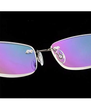 Rongchy Super Light Titanium Myopia Glasses - Nearsighted Fashion Eyewear for Men & Women -0.50 to -6.00 Strength - Blue Color - Buy Online on GoSupps.com