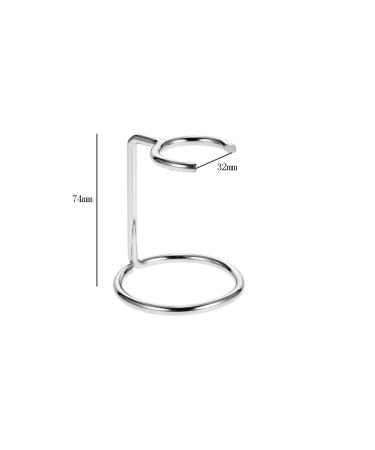 Buy Silver 1 Piece Metal Shaving Brush & Razor Holder - Essential Men's Shaving Tool for Storage & Organization - Buy Online on GoSupps.com