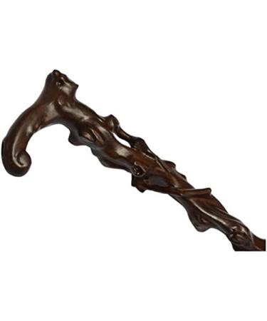 Wooden Cane Solid Walking Stick Wooden Cane Faucet Crutches Redwood Root Engraving Cane Elderly Staff Walking Stick Walker Birthday Gift for Elderly Seniors (Color : Redbrown) (Grayb Innovate - Buy Online on GoSupps.com