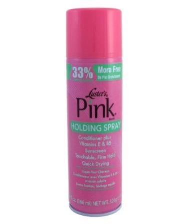 Lusters Pink Holding Spray Quick Drying 14 Ounce Bonus Size (Pack of 6)