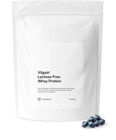 Vilgain lactose free whey protein powder |High quality protein without lactose |Sweetened with stevia |Ultrafiltried at low temperatures |Protein powder for fitness |1000 g (blueberry) blueberry 1000 g