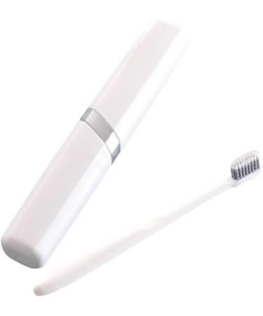 Buy Healvian Travel Toothbrush Holder - Protective Cover & Container for Manual Toothbrush | Ideal for Travel White 1 Pack - Buy Online on GoSupps.com