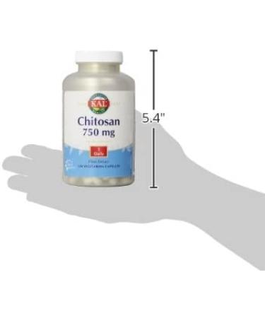 KAL Chitosan 750 mg - 120 Vegetarian Capsules for Weight Management & Wellness - Buy Online on GoSupps.com