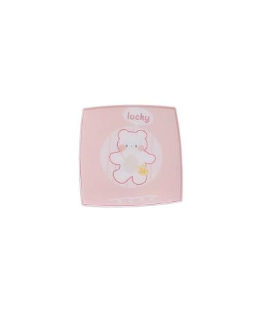 Mthh cosmetic contact lens box nice pink purple cartoon contact lenses companion box portable care box companion box (color: d)