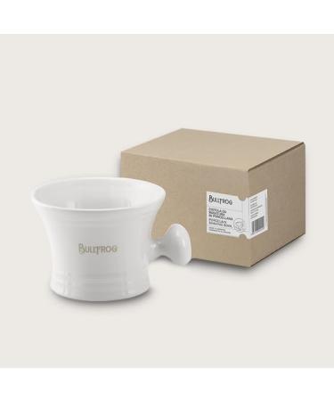 Bullfrog Porcelain Shaving Bowl Premium International Shipping | Perfect for Traditional Wet Shaving - Buy Online on GoSupps.com