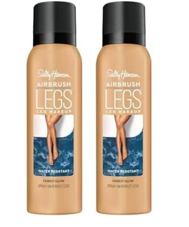 Sally Hansen Airbrush Legs Leg Spray-On Makeup Fairest Glow 4.4 Oz (Pack of 2) Fairest Glow 4.4 Ounce (Pack of 2)