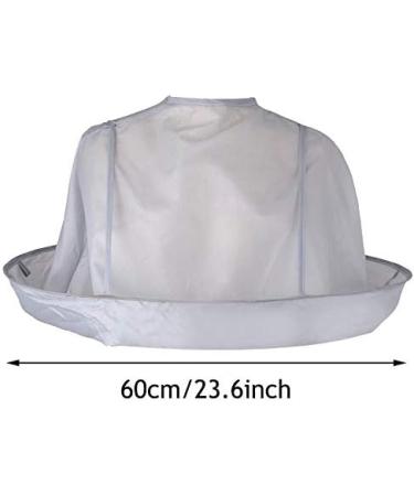 Hair Cutting Cape Umbrella Cloak Salon Barber for Adult/Kids Barber Salon and Home Stylists Use Waterproof Haircut Clothes Silver - Buy Online on GoSupps.com