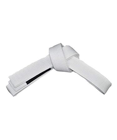 BJJ Belt Adult Size - Adults Size Brazilian Jiu-Jitsu Belt 100% Cotton for Durable and Lightweight Design Competition Ready BJJ Gi Belts White (A1 (260 cm))