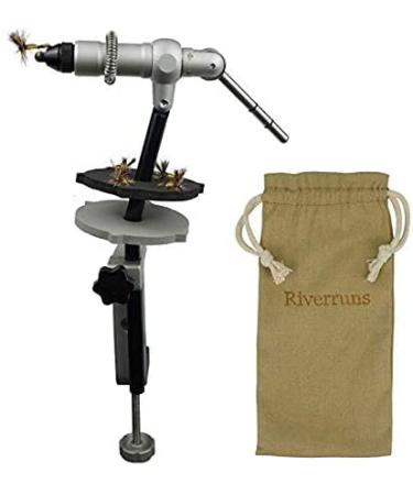 Riverruns Quality Rotary Fly Tying Vise Fly Tying Tools Fly Tying Materials Aluminum Fly Tying Vise