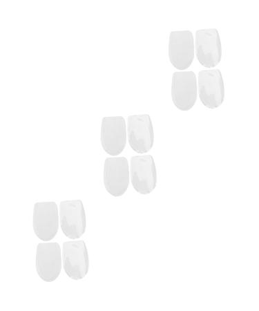 6 Pairs Silicone Heightening Insole Heel Pad Wearable Heel Cushion Height Increased Cushion Massage Heighten Insole Hidden Insole Height Increase Insole Height Increase Pad