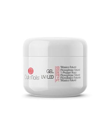 UV Gel 1-Phase Pink Natural 30ml - 3 in 1 Nail Gel for Artificial Nails | International Shipping Available - Buy Online on GoSupps.com