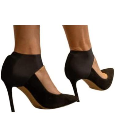 Sleek HeelzFirst Shoe Fitwear: Ankle & Shoe Wrap for Secure Heel Fit - Comfort & Style for Women - No More Foot Pain - Black (Large) - Buy Online on GoSupps.com