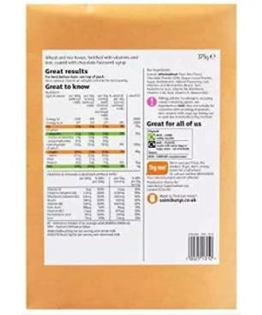 Sainsbury's Choco Hoops 375g - Wheat and rice hoops fortified with vitamins and iron covered in chocolate flavoured syrup. - Buy Online on GoSupps.com