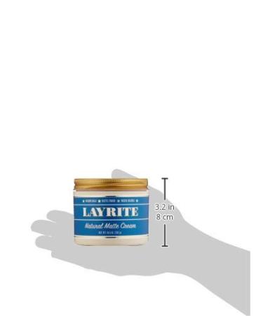 Layrite Natural Matte Cream 10.5 Oz - Styling Perfection for Men's Hair - Buy Online on GoSupps.com