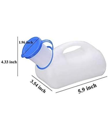 Portable Unisex Car Urinal with Lid and Funnel for Men and Women - Spill Proof Pee Bottle for Home, Travel, Camping - Ideal for Hospital Use - Buy Online on GoSupps.com