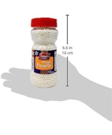 Lieber's White Pearls Edible Sugar Ball Sprinkles 325g | Great for Cake Decorations Cupcake Toppers Cookie Decorating Parties & Wedding Cakes - Buy Online on GoSupps.com