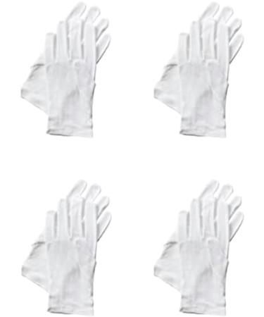 Accessotech 4 Pairs Cotton Gloves White Mens Women Dermatological Moisturising Eczema Cream - Buy Online on GoSupps.com