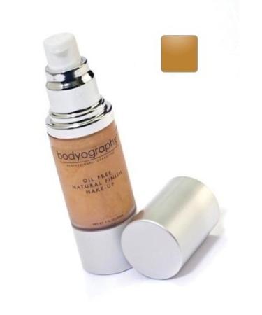 Bodyography Natural Finish Foundation - Oil-Free Anti-Aging Salon Natural Finish w/Vitamin E  C  Antioxidants (Dark 240 (Warm Undertone)) Dark 240 (Warm Undertone) 1.60 Ounce (Pack of 1)