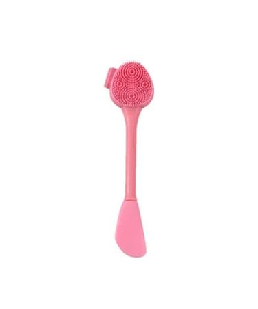 Silicone Manual Facial Cleansing Brush All-in-One Makeup Cleanser Exfoliating Brush Nasal Rinse Brush Mask Applicator Makeup Scraper Great for Cleansing Maintenance & Makeup (red)