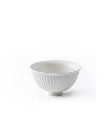 Popcorn or Decoration Ceramic Cereal Bowl Salad Bowl Noodle Bowl Used in Kitchen Embossing Vertical Striped Ceramic Soup Bowl. Sustainable Serving Bowl for Salads Fruit Pasta