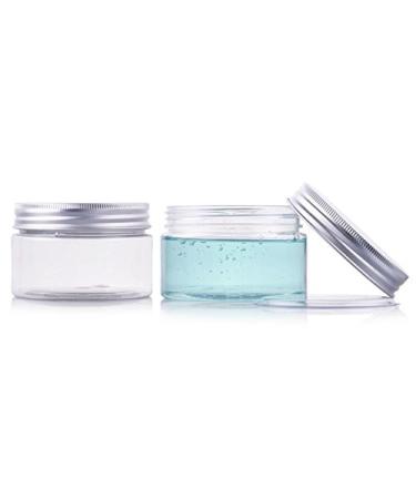 Empty PET Cosmetic Containers with Aluminum Caps 50g/100g/150g Perfect for Creams Lotions & Makeup - Pack of 6 - Buy Online on GoSupps.com