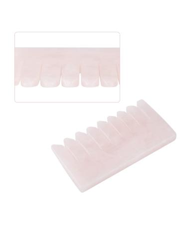 Buy Pink Quartz Gua Sha Board Comb - Natural Healing Stone for Body Massage & Scraping | Premium Gua Sha Tools - Buy Online on GoSupps.com
