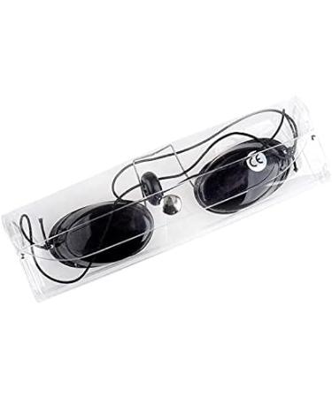 Opaque UV Eye Protection Goggles Glasses Eyeshields with Case for Indoor Sunbed Tanning Bed Light Therapy - Buy Online on GoSupps.com