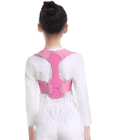 Shoulder & Lumbar Support Belt Breathable Posture Corrector for Kids Comfortable Back Adjustable Correction Belt for Better Posture Pink Medium(Pink)