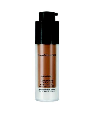 bareMinerals Original Liquid Mineral Foundation Broad Spectrum SPF 20  Warm Deep 27  1 fl. oz