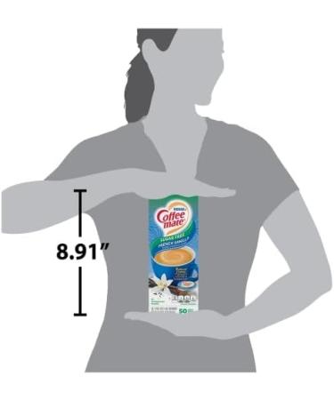 Coffee-Mate Sugar Free French Vanilla Liquid Creamer Single Serve Tubs - 50CT x 2 | 100 tubs - Buy Online on GoSupps.com