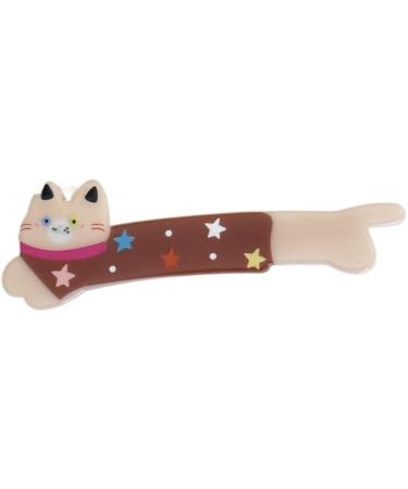 Limtula Acrylic Alligator Hair Barettes for Women Thick Thin Hair Cute Decorative Small Hair Clip Makeup Hair Clip Pink cat - Buy Online on GoSupps.com