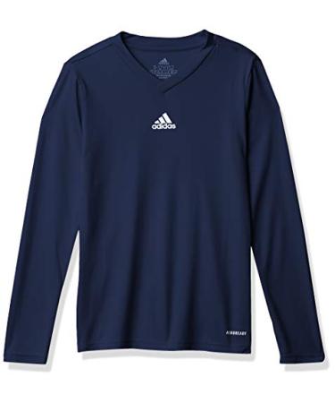 adidas Boy's Team Base Tee Large Team Navy Blue