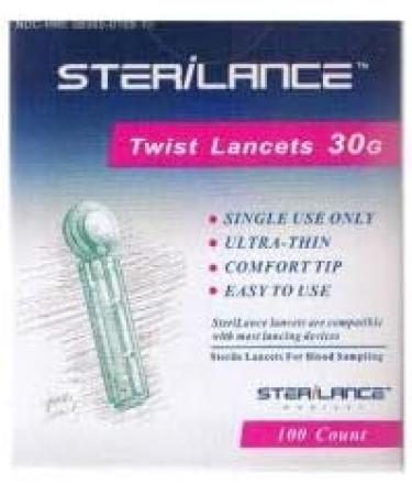 SteriLance Twist Top Lancet 30G - 300 Lancets for Blood & Diabetes Testing - Buy Online on GoSupps.com
