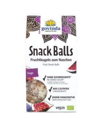 Govinda GOVINDA Snack Balls - Fig 100g