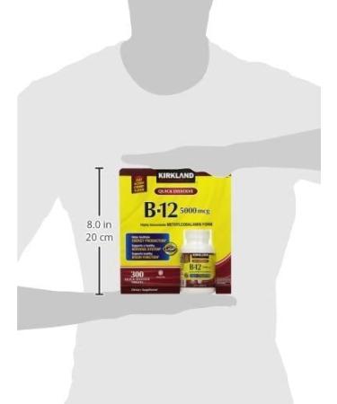 Kirkland Signature Quick Dissolve B-12 5000 mcg - 300 Tablets - 300 Count - Buy Online on GoSupps.com